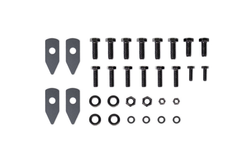 Ford Bronco Raptor Front Bumper Reinforcement Brackets - DV8 Offroad - Frame Horn Reinforcement - Black - `21-`25